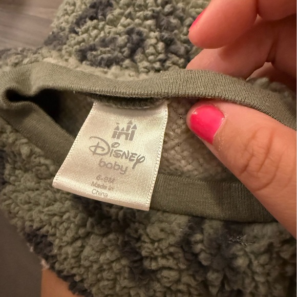 Disney Baby Minnie Mouse Green and Black Sherpa Kids Matching Set size 6/9M - Picture 5 of 5